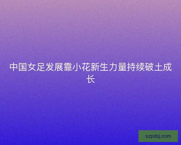 中国女足发展靠小花新生力量持续破土成长